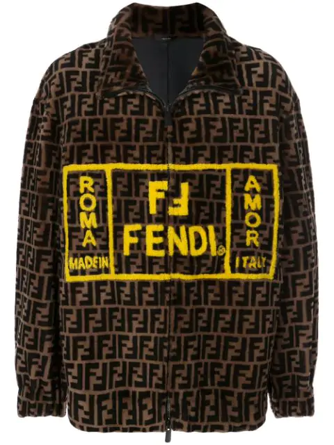 fendi men's leather jacket