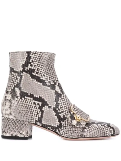 Bally Ankle Boot 'maggye' In Snake Look Grey/multi In 171 Python