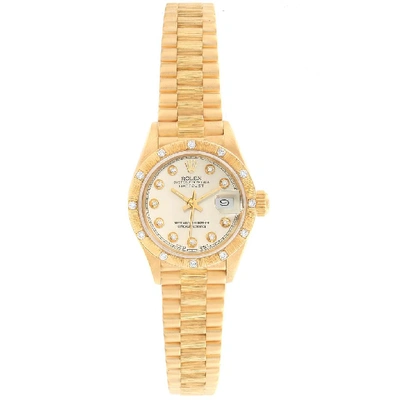 Rolex President Datejust 26mm Yellow Gold Diamond Ladies Watch 69288