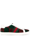 Gucci Multicolor Women's New Ace Sneakers In Green