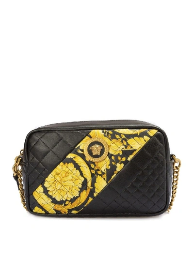 Versace Quilted Bag In Black