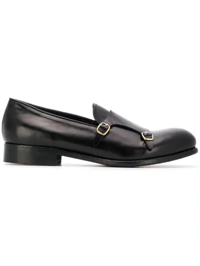Leqarant Double Buckle Loafer In Black