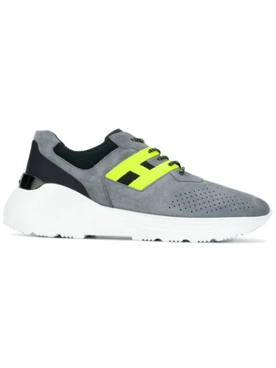 Hogan Active One Grey Suede Sneakers