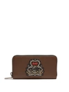 Christian Louboutin Panettone Zip-around Leather Wallet In Brown Multi