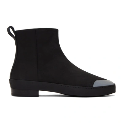 Fear Of God Santa Fe Nubuck Chelsea Boots In Black