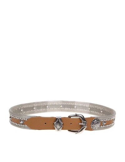 Nanni Leather Belt Color Leather - Atterley In Grey