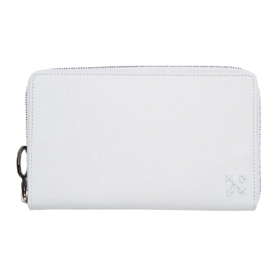 Off-white White Leather Wallet Bag