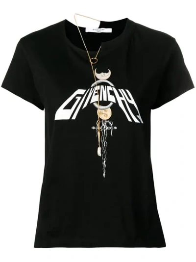 Givenchy Dagger Chain Masculine T-shirt In Black