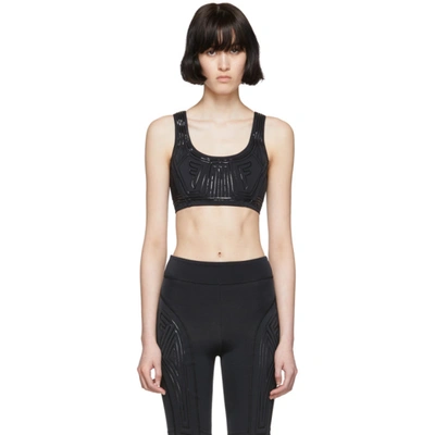 Fendi Graphic Logo Crop Top In Black