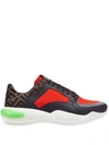 Fendi Multicolor Men's Ff Motif Running Sneakers In Black