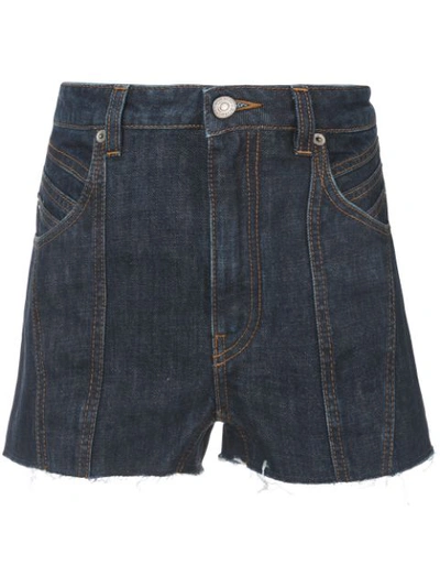 Givenchy Blue Women's Classic Denim Shorts In Black