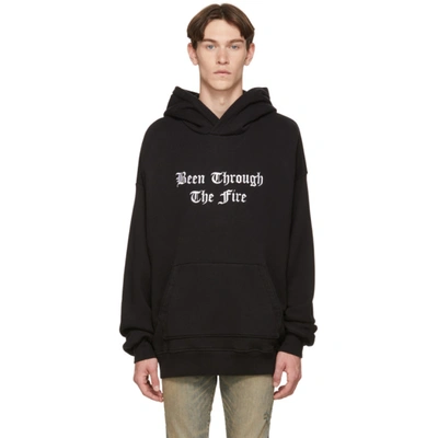 Amiri Black Men's Been Through The Fire Hoodie