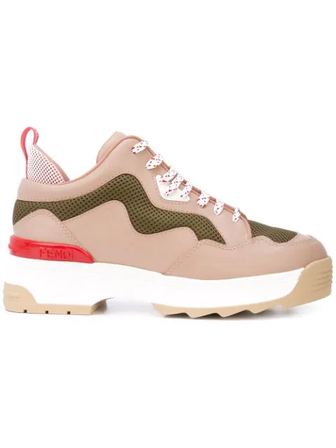 fendi color block sneakers