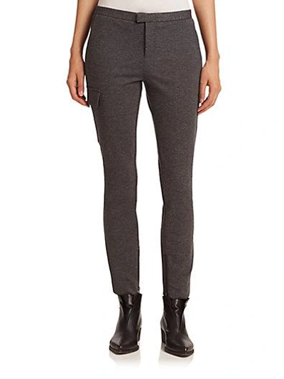 Atm Anthony Thomas Melillo Slim Cargo Stretch Pants In Charcoal