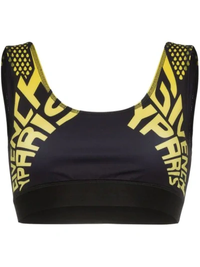 Givenchy Black Women's Logo Print Sports Bra