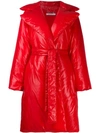 Givenchy Red Women's Red Padded Belted Coat