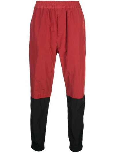 Givenchy Red Men's Side Logo Track Trousers