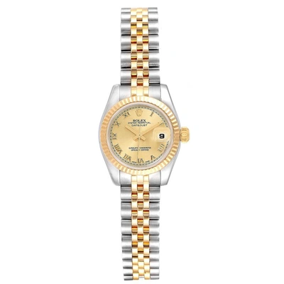 Rolex Datejust Ladies Steel Yellow Gold Jubilee Bracelet Watch 179173 In Not Applicable