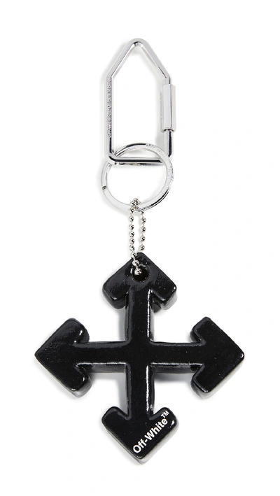 Off-white Arrow Key Ring Black