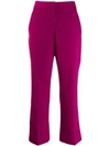 Stella Mccartney Purple Women's Purple Wool Cropped Trousers