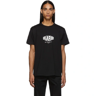 Givenchy Black Men's Rare Print T-shirt In 001-black
