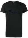 Balmain Paris Logo Cotton-jersey T-shirt In Black