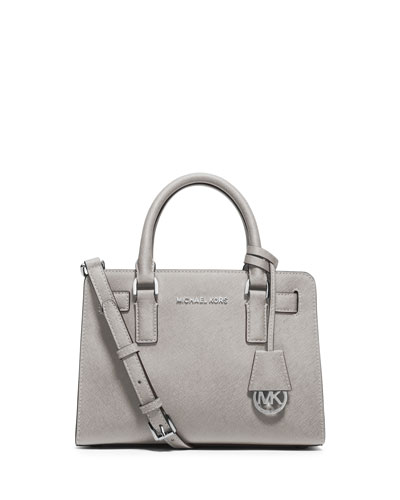 michael kors grey saffiano bag