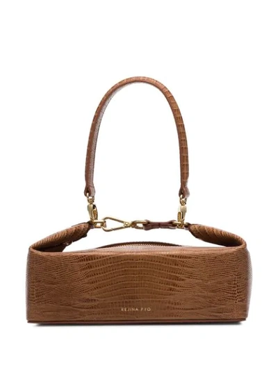 Rejina Pyo Lizard-effect Leather Bag In Brown