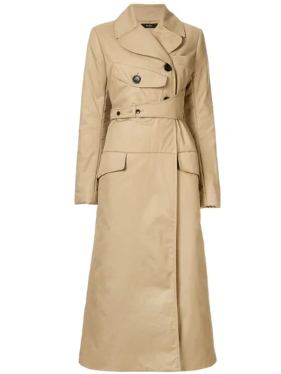 Ellery Neutral Women's Overload Lightly Trench Coat Beige In Neutrals