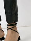 Andrea Bogosian Leather Track Trousers In Black