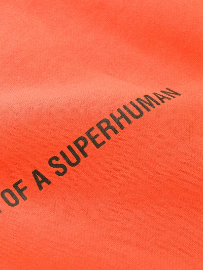 Ambush Logo Print Sweatshirt In Orange