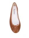 Repetto Round Toe Ballerina Shoes In Brown