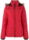 Canada Goose Chelsea Parka With Removable Fur Ruff In Red