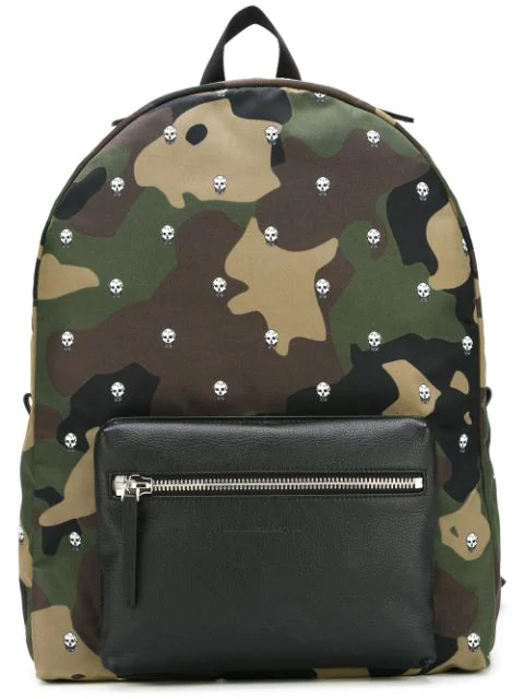 Alexander Mcqueen Camouflage Printed Nylon Backpack, Camouflage | ModeSens