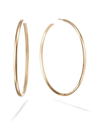 Lana 14k Wide Curve Royal Hoop Earrings, 80mm In Gold
