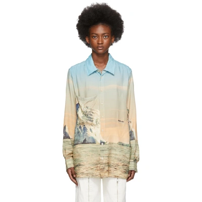 Ambush Iceberg-print Relaxed-fit Rayon Shirt In Multicolor
