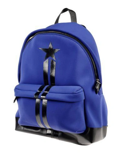 Givenchy Neoprene & Leather Star Backpack In Blue