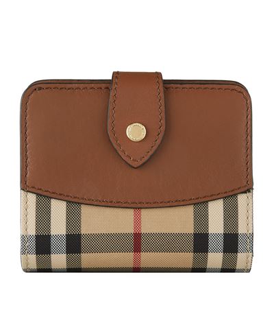 Burberry Finsbury House Check Wallet In 