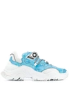 N°21 Billy Iridescent Sneakers In Light Blue