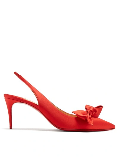 Christian Louboutin Yasling Bow Slingback Red Sole Pump