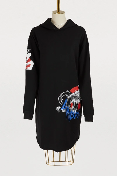 Givenchy Oversized Hoodie Dress In Black