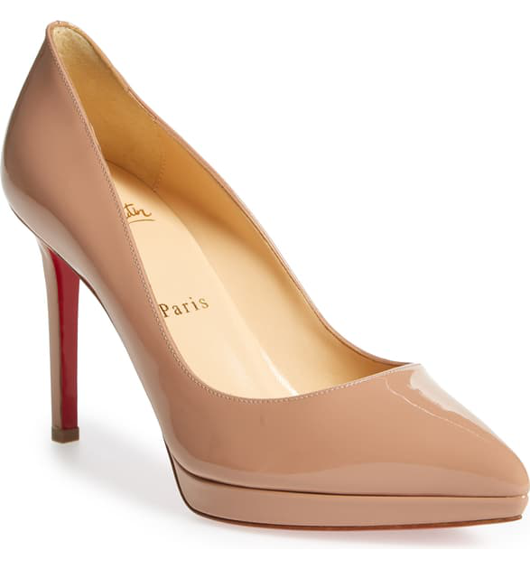 pigalle 100 leather platform pumps