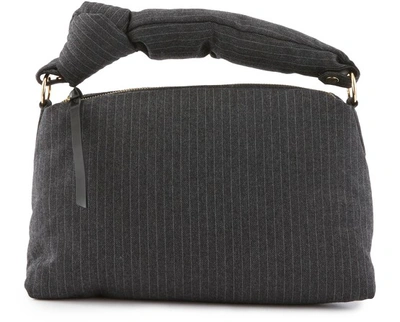 Dries Van Noten Woollen Handbag In Grey