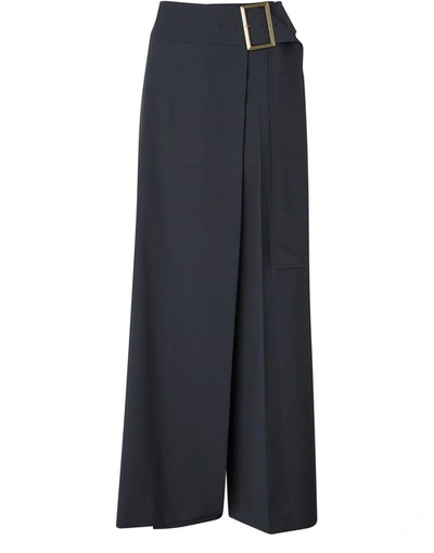 Rejina Pyo Gillian Wool Mix Trousers In Charcoal
