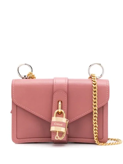 Chloé Pink Women's Dusty Pink Aby Padlock Bag In 6ac Rusty Pink