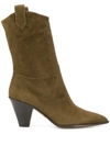 Aquazzura 70 Boogie Cowboy Boots In Brown