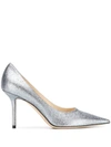 Jimmy Choo Love 85 Pumps In Grey