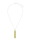 Ambush Bullet Pendant Necklace In Light Green