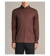 Allsaints Redondo Slim-fit Cotton Shirt In Cavalry Red