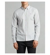 Allsaints Redondo Slim-fit Cotton Shirt In Celest Blue